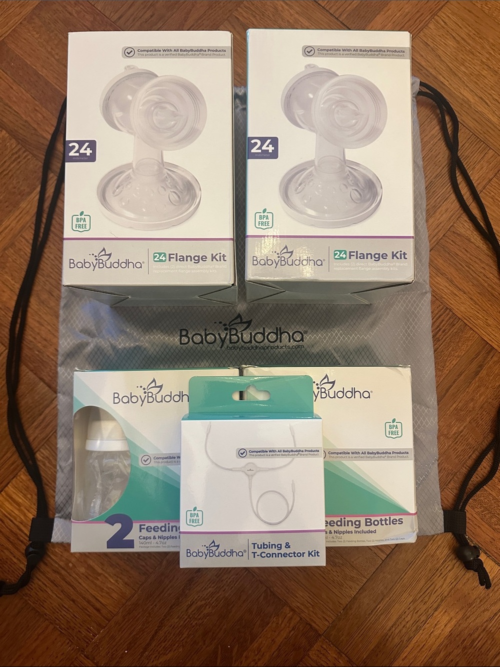 Baby Buddha Flange, Hose and Bottle kit